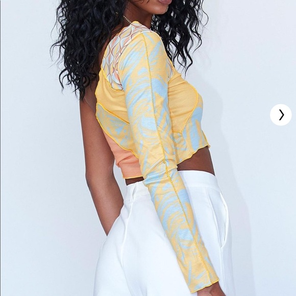 NWT Princess Polly Otis One Shoulder Top (Size 8) - Picture 4 of 7